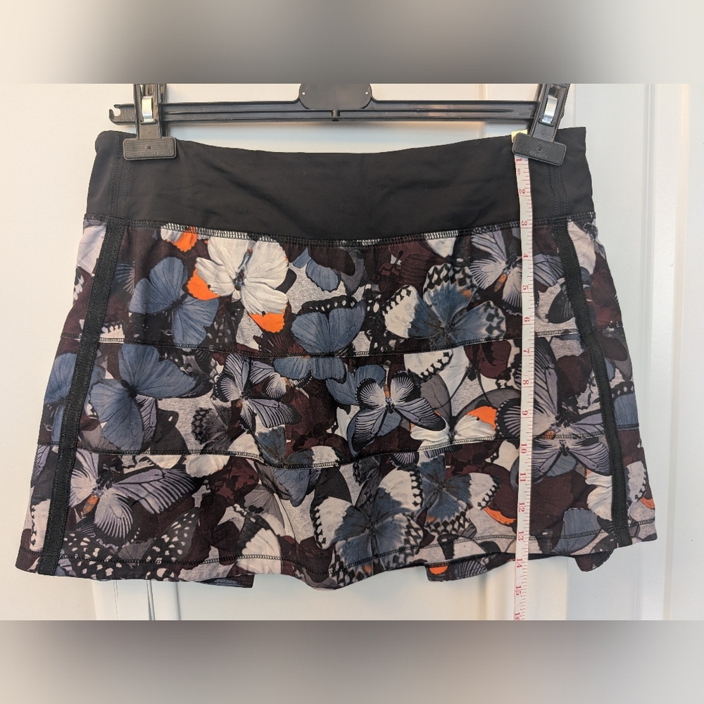 Lululemon Size 8 Butterfly Print Pace Rival Skirt